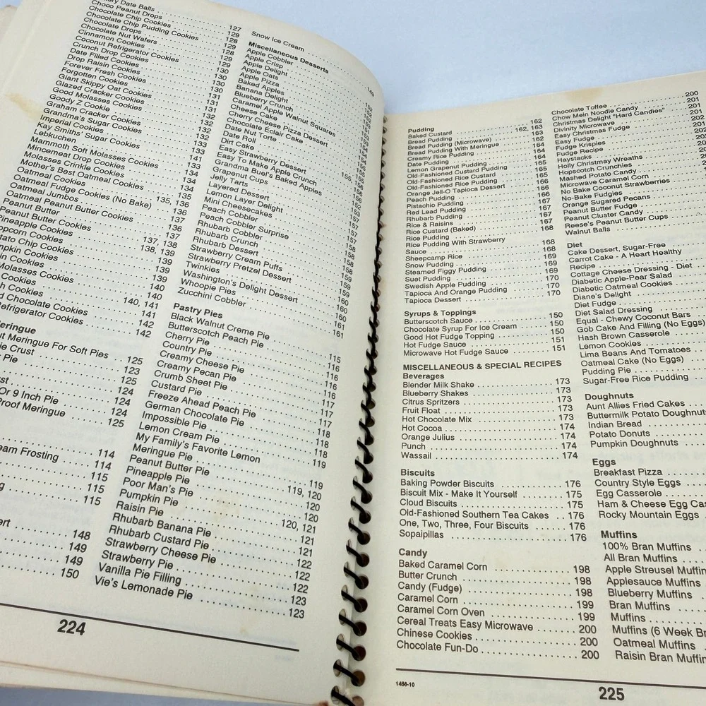 Michigan State Grange Cookbook Spiral Bound VTG 1981 Recipes Kitchen ACCEPTABLE
